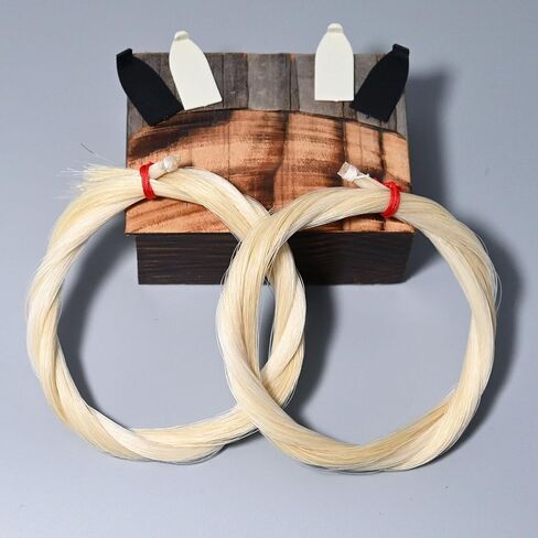 2 Hanks Black Mongolian Horse Hair for Cello Bows 31'' Cello Bow Hair Replacement kit in Kuwait
