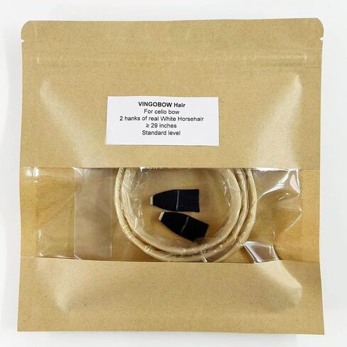 2 Hanks Black Mongolian Horse Hair for Cello Bows 31'' Cello Bow Hair Replacement kit in Kuwait