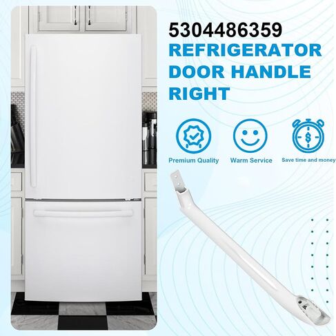 5304486359 Refrigerator Door Handle Replace 5304506469 5304504507 5304497105 AP6036330 Right Refrigerator Side Door Handle FFTR1814QW4A FFTR1821QW0 FFTR1821QW1 FFTR1814QW3 LFTR1814LWK LFHT1831QP2 in Kuwait