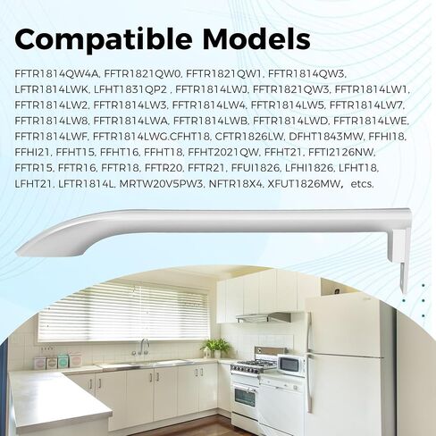 5304486359 Refrigerator Door Handle Replace 5304506469 5304504507 5304497105 AP6036330 Right Refrigerator Side Door Handle FFTR1814QW4A FFTR1821QW0 FFTR1821QW1 FFTR1814QW3 LFTR1814LWK LFHT1831QP2 in Kuwait