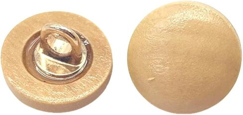20pc Natural Wood Buttons with Shank Round Buttons DIY Craft Sewing Button 18mm in Saudi Arabia