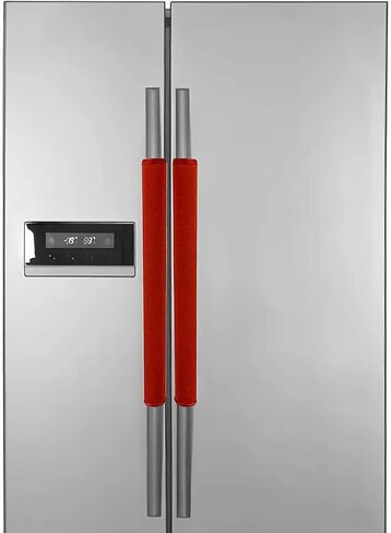 Refrigerator Door Handle Covers,Protector Decor for Kitchen Appliance.Keep Clean from Smudges, Food Stains.Handmade Perfect for Fridge,Ovens, Dishwashers (Black) in Saudi Arabia