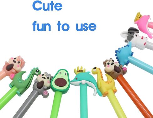 22Pcs Fun Animal Gel Pens for Kids Student School Office Teacher in Saudi Arabia