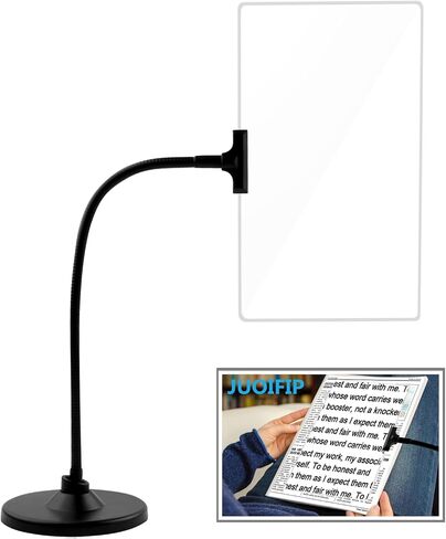 Magnifying Glass with Stand, 10"x6" Flexible Gooseneck Magnifying, Large Page Magnifier for Reading Small Prints & Low Vision Seniors with Aging Eyes in Kuwait