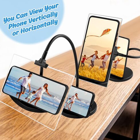 Magnifying Glass with Stand, 10"x6" Flexible Gooseneck Magnifying, Large Page Magnifier for Reading Small Prints & Low Vision Seniors with Aging Eyes in Kuwait