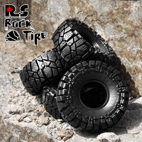 4PCS 1.9 inch RC Mud slingers Tires 115mm RC Rubber Crawler Tyres Set Mud Grappler Tires Fit for 1/10 RC Crawler Car Axial SCX10 90046 SCX10 III Traxxas TRX4 TRX6 Tamiya CC01 D90 in Saudi Arabia
