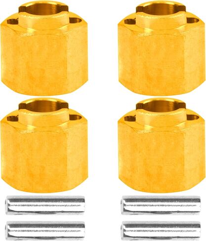 ShareGoo 7mm Brass Wheel Hex Hubs Hex Extenders Adapter 4/5/6mm Compatible with TRX4M Bronco Defender 1/18 RC Crawler Car (6mm) in Saudi Arabia