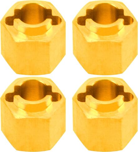 ShareGoo 7mm Brass Wheel Hex Hubs Hex Extenders Adapter 4/5/6mm Compatible with TRX4M Bronco Defender 1/18 RC Crawler Car (6mm) in Saudi Arabia