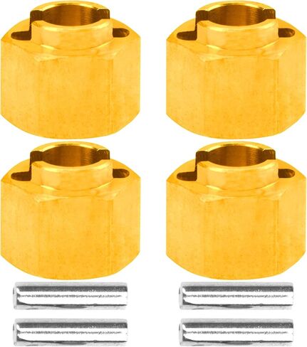 ShareGoo 7mm Brass Wheel Hex Hubs Hex Extenders Adapter 4/5/6mm Compatible with TRX4M Bronco Defender 1/18 RC Crawler Car (6mm) in Saudi Arabia