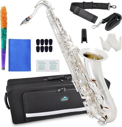 EASTROCK Tenor Saxophone Golden B Flat Tenor Sax Professional Tenor Saxophone for Beginners Students Kids and Musicians with Carrying Case,Mouthpiece,Reeds,Cushion Pads,Cleaning Kit,Neck Strap in Kuwait
