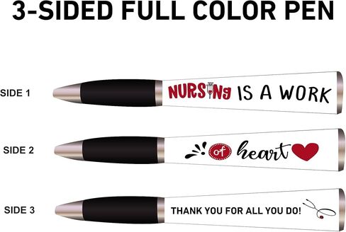 ممرضة الأسبوع هدية قلم الحبر (قلم واحد ، 3 جوانب مع مقطع) هدايا الأسبوع للممرضات ، هدايا مضحكة للممرضات - أقلام الممرضات ، هدايا ممرضة مثالية للنساء - هدايا باردة للممرضات هدايا ممرضة مضحكة ، هدايا الممرضات in Kuwait