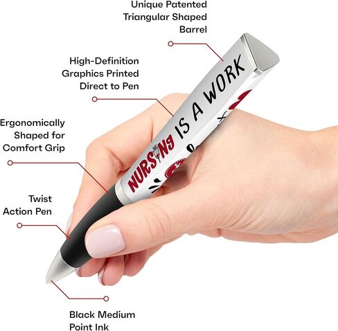 ممرضة الأسبوع هدية قلم الحبر (قلم واحد ، 3 جوانب مع مقطع) هدايا الأسبوع للممرضات ، هدايا مضحكة للممرضات - أقلام الممرضات ، هدايا ممرضة مثالية للنساء - هدايا باردة للممرضات هدايا ممرضة مضحكة ، هدايا الممرضات in Kuwait
