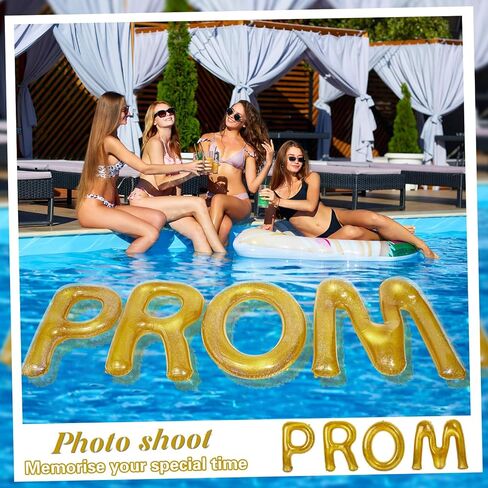 Hydren 48 "تجمع التخرج الضخم عائم 2025 GRART PROM خطاب القابل للنفخ عملاق GRAD GRAD Party Decorations Floiting Number Letters for Pool Beach Class of 2025 Party Decor in Kuwait