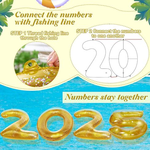 HyDren 48" Huge Graduation Pool Float 2025 Grad Prom Inflatable Letter Giant Grad Party Decorations Floating Numbers Letters for Pool Beach Class of 2025 Party Decor in Saudi Arabia