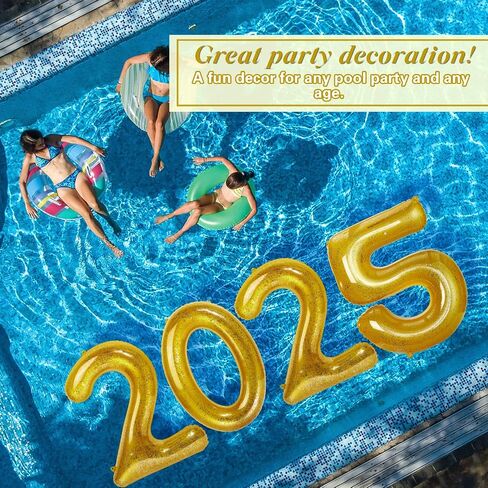 HyDren 48" Huge Graduation Pool Float 2025 Grad Prom Inflatable Letter Giant Grad Party Decorations Floating Numbers Letters for Pool Beach Class of 2025 Party Decor in Saudi Arabia