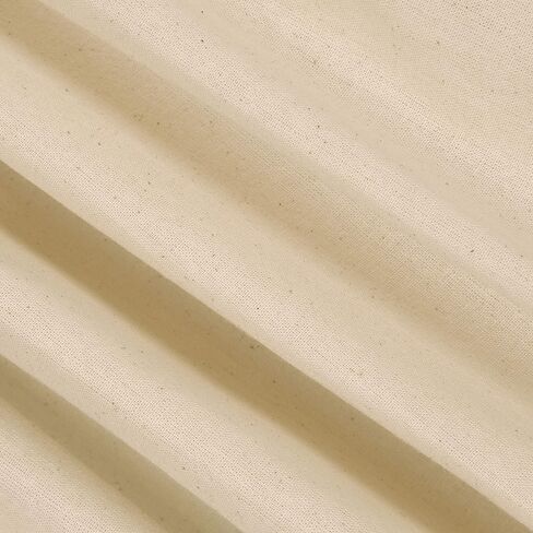 Cotton Fabric by The Yard | Cotton Muslin Fabric | 100% Cotton Fabric | 62" Inches Wide Unbleached Muslin Cloth | Cotton Muslin Fabric by Yard - Natural Muslin Fabric Material | 1 Yard Tela in Saudi Arabia