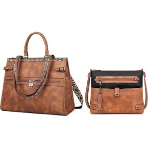 FADEON Laptop Bag for Women and Large Crossbody Purses
