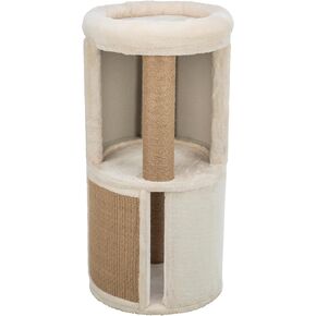 Trixie Giorgia 32 in Cat Tower ، أسطح مغطاة بالسرد والسيزال ، وظائف الخدش ، شقة القط الداخلي مع سرير مبطن