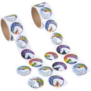 ملصقات تزيين شركة Dreidel Unicorn ، رائعة للفنون والحرف ، 100 ملصقات متنوعة - 200 ملصق (حزمة 2)