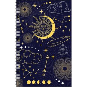 House of Doolittle Non Dative Monthly Plannner Calendar - منظم ملزمة حلزوني - 7 × 11 بوصة - تصميم الفطر