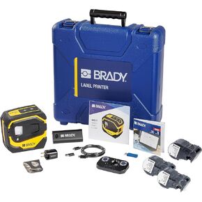Brady M511 طابعة ملصقات صناعية لاسلكية محمولة، متوافقة مع بلوتوث، بطارية ليثيوم أيون، مقاومة للصدمات من الدرجة العسكرية، تعمل مع أجهزة Android وiPhone