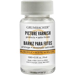 Grumbacher Picture Varnish for Oil & Acrylic Paintings 2-1/2 Oz. Jar, #550-2, 2.5 Fl Oz (Pack of 1)