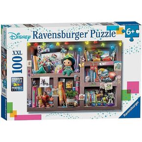 Ravensburger Disney Multicharacter XXL 100 قطعة Jigsaw Puzzle للأطفال - كل قطعة فريدة من نوعها ، وتناسبها معًا تمامًا