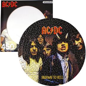 Aquarius Menvel Dead Skull & Roses Record Discist (450 قطعة بانورت أحجية) - Free Glare - FIT - Precision - Permensive Permenise & Collectibles - 12x12 In