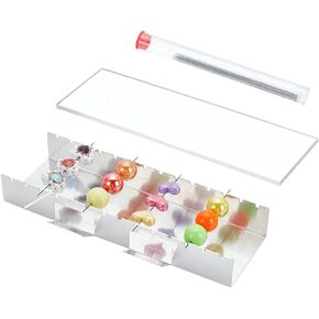 Benecreat Bead Baking Rack ، Clay Bead Drying Rack Jewelry Making Supplies مع 10 أسياخ ولوحة أكريليك ، وأدوات طين البوليمر لتجفيف الخرز وستبقى على شكل