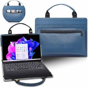 Laptop Case Cover for Acer Chromebook Spin 513 CP513-2H CP513-2H-K62Y with Portable Bag with Bag Handle,Black