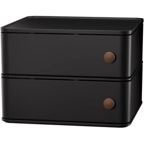 Chancetsui Black Desk Organizer للرجال: حاوية كونترتوب متعددة الوظائف لمكتب الألعاب ، محطة العمل ، تخزين الحمام ، صندوق تخزين مربع للجمالية السوداء