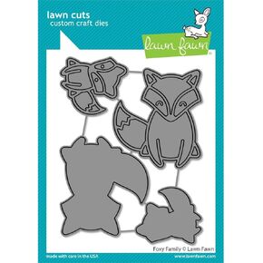 Lawn Fawn LF2807 Foxy Family Dies