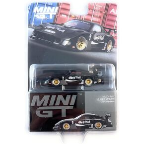 Diecast Collectibles Model Car متوافق مع Mini GT 1:64 (3 ") مقياس Mazda Rx-7 LB Super Super Super-Liberty Walk Black Model