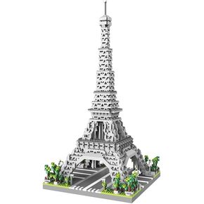 2600pcs eiffel Tower Architecture Mini Building Builds للبالغين - مجموعة طوب طوب طوب مبنية - هدية معمارية تعليمية للمراهقين والكبار الذين تتراوح أعمارهم بين 14 عامًا