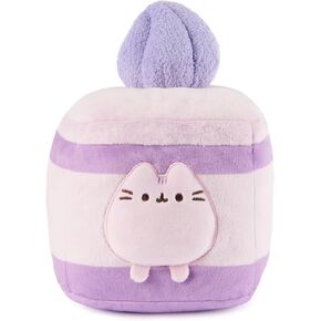 Gund Pusheen Lavender Spongecake Plush ، لعبة اسفنجي ، لعبة أفخم قابلة للتحصيل ، أفخم الحلوى ، حيوان محشوة القط على مر العصور 8 وما فوق ، الأرجواني ، 6 "