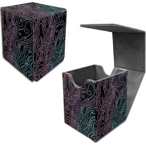 Forest Deck Box, MTG Commander Case for Trading Cards, 100+ Sleeved With PU Leather Magnetic Storage Box for TCG CCG Magic