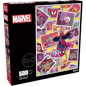 Buffalo Games - Marvel - The Amazing Spider -Man No. 25-500 Piece Jigsaw Puzzle للبالغين - اللغز الذي يثقل بالحيوية مثالية لليالي اللعبة - الحجم النهائي هو 21.25 × 15.00