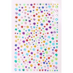 1600 PCS ملصقات الأحجار الكريمة ، ملصقات راينستون أكريليك لاصق ذاتي ، أحجام متعددة الألوان ، متنوعة ، وجه ، شعر ، جسم ، عين ، حرفي ، ديي