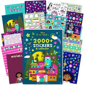 أزياء الملائكة ديزني Encanto 2000+ كتاب ملصقات قابلة للتحصيل - تزيين الهواتف ، والدفاتر ، والأحذية ، واللوازم المدرسية ، وزجاجات المياه ، والهدايا ، وبطاقات أعياد الميلاد للمعلمين ، والأطفال ، والفتيات في سن 8 وما فوق