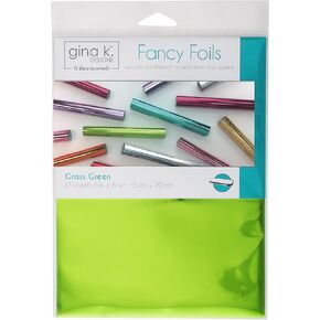 Gina K. Designs for Therm O Web Fancy Foils, 6" x 8" Sheets, Grass Green 12 Count