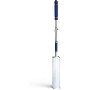 Heavy Duty Stretch Film Dispenser Pole Holder - Extra Long High Reaching Industrial Handle for Stretch Wrapping - Fits Rolls 2" to 3" Diamater Cores & Lengths from 12" to 24" - Pallet Wrap