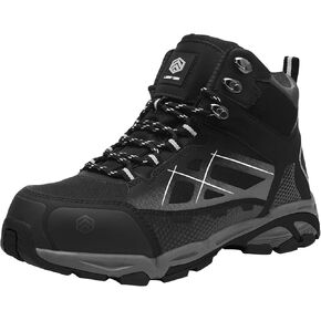 LARNMERN Steel Toe Work Boots Men,Non Slip Safety Shoes,Comfortable Industrial and Constructio Hiking Sneakers in Saudi Arabia