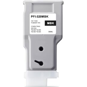 PFI-320 صبغ الصباغ غير لامع حبر أسود متوافق مع Canon PFI-320MBK PFI320 PFI-320 300ML لـ Canon ImagePrograf TM-200 TM-205 TM-300 TM-305 PRINTERS ، 1 POCK