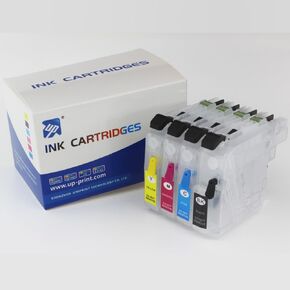 UP Empty Refillable Ink Cartridge LC201 LC203 Compatible for Brother MFC-4320DW J4420DW J4620DW MFC-J460DW J480DW J485DW MFC-J5520DW J5620DW J5720DW MFC-J680DW J880DW J885DW Printer