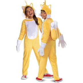 Disguise Child Sonic Tails Deluxe Costume for Kids, Official Sonic Movie 3 Costume With Inflatable Tail