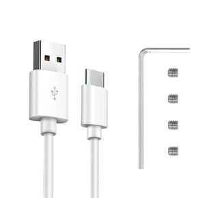 Lightsaber Universal USB Type-C Charging Cable ، Allen Key ، مسامير