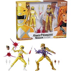 Power Rangers Lightning Collection Mighty Morphin Yellow Ranger Aisha Vs. Scorpina 2-Pack 6-Inch Premium Collectible Action Figure Toys