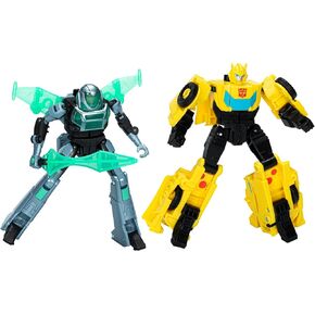 Transformers Earthspark Cyber-Combiner Bumblebee و Mo Malto Robot Formes ، ألعاب تفاعلية للبنين والبنات الذين تتراوح أعمارهم بين 6 سنوات وما فوق