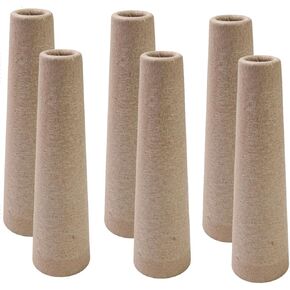 6pcs خيوط المخروطات حامل الصوف الورق الصوف أنبوب الحياك