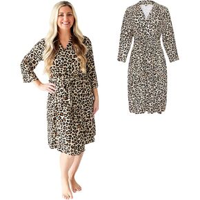 Posh Peanut Maternity Robe for Hospital Delivery - Soft Viscose from Bamboo Postpartum Robe for Women Nursing & Lounging in Kuwait